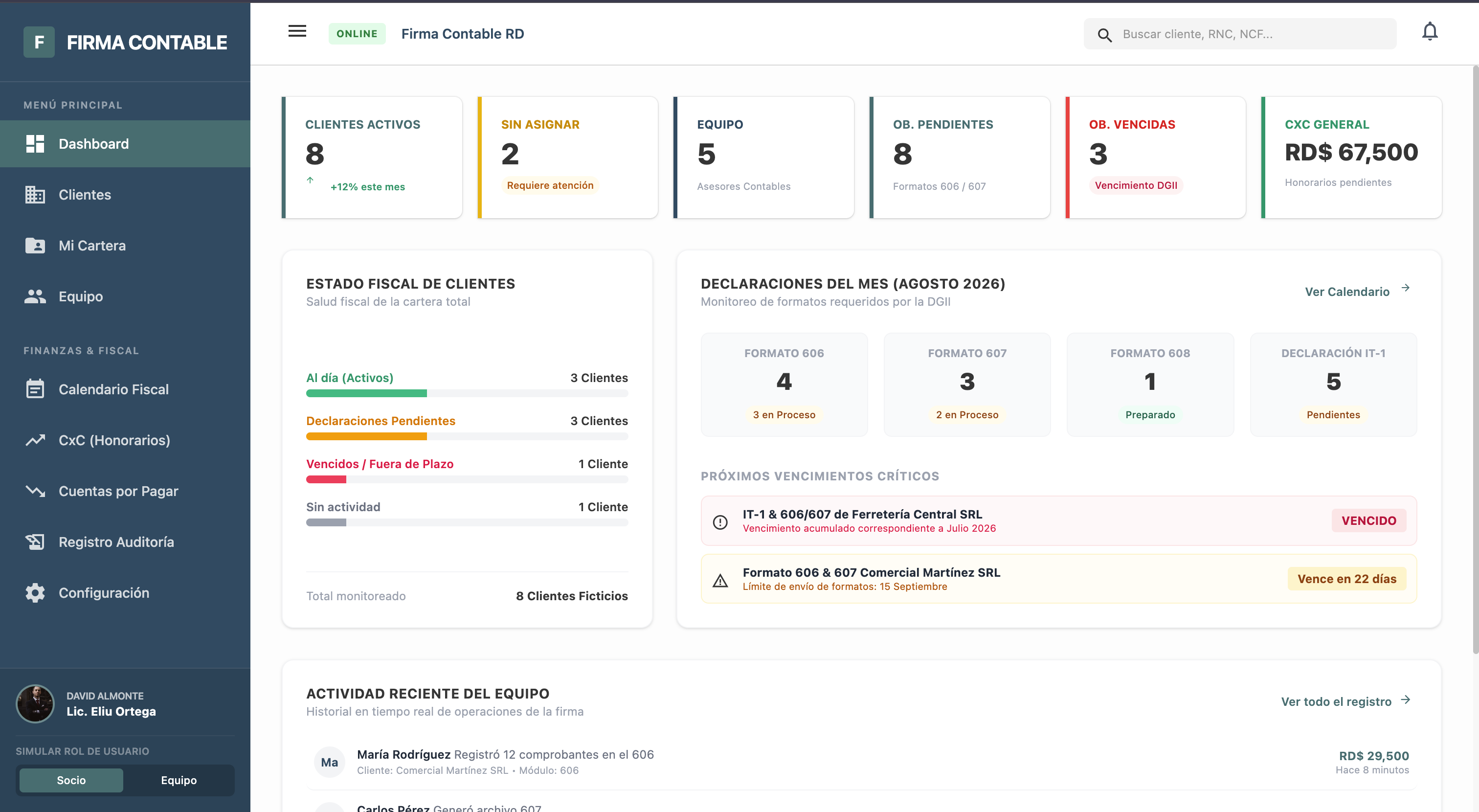 Vista de Rook Accounting Tools